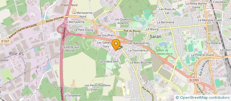 localisation de l'entreprise TOUTETANCHE  SARAN