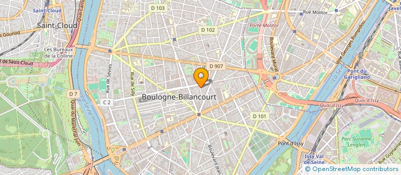 localisation de l'entreprise TOUTEXPO à BOULOGNE-BILLANCOURT