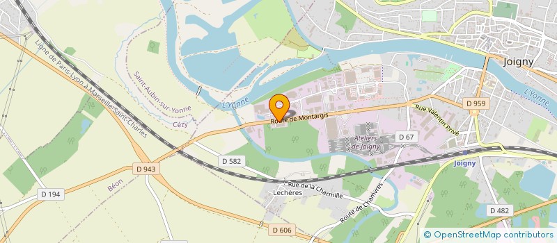 localisation de l'entreprise TOUTHERM'  JOIGNY