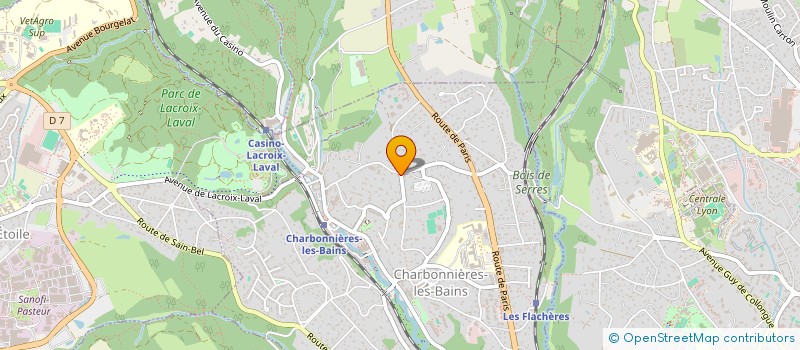 localisation de l'entreprise TOUTIME  CHARBONNIERES-LES-BAINS