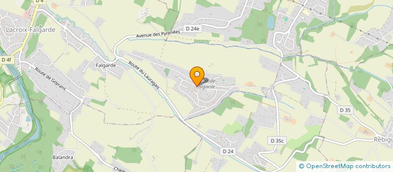 localisation de l'entreprise TOUTIMMOGOMME  LACROIX-FALGARDE