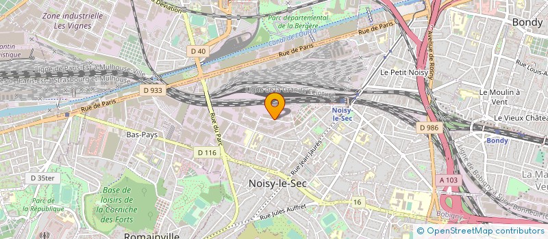 localisation de l'entreprise TOUTINOX à NOISY-LE-SEC