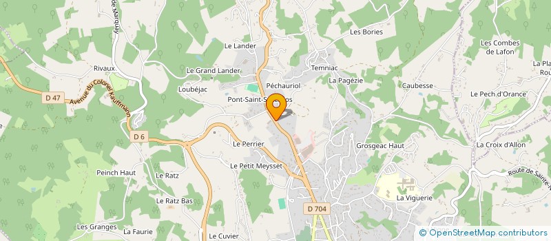 localisation de l'entreprise TOUTISSUS à SARLAT-LA-CANEDA