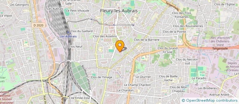 localisation de l'entreprise TOUTJOLI à FLEURY-LES-AUBRAIS