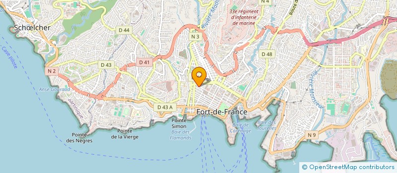 localisation de l'entreprise TOUTNET à FORT-DE-FRANCE