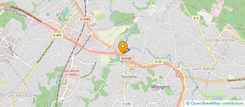 localisation de l'entreprise TOUTNET à MOUGINS