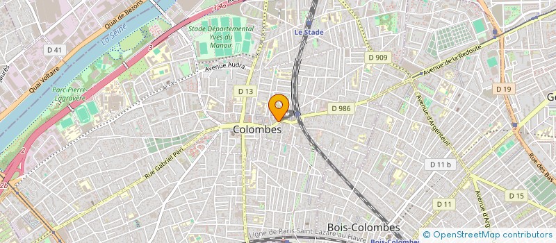 localisation de l'entreprise TOUTNETT à COLOMBES