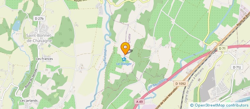 localisation de l'entreprise TOUTOM à SAINT-MARCELLIN