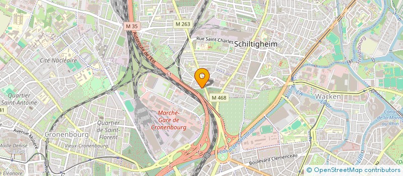 localisation de l'entreprise TOUTOU CALINS  STRASBOURG