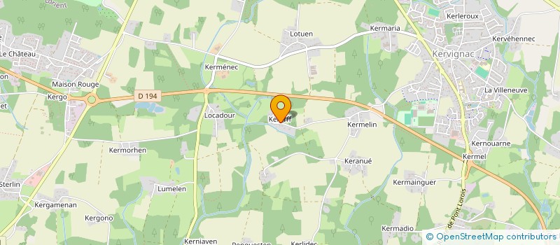 localisation de l'entreprise TOUTOUIC à KERVIGNAC