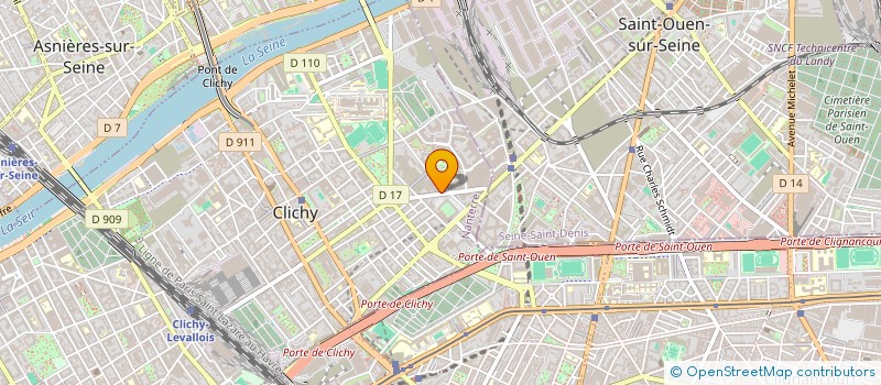 localisation de l'entreprise TOUTPOSE à CLICHY