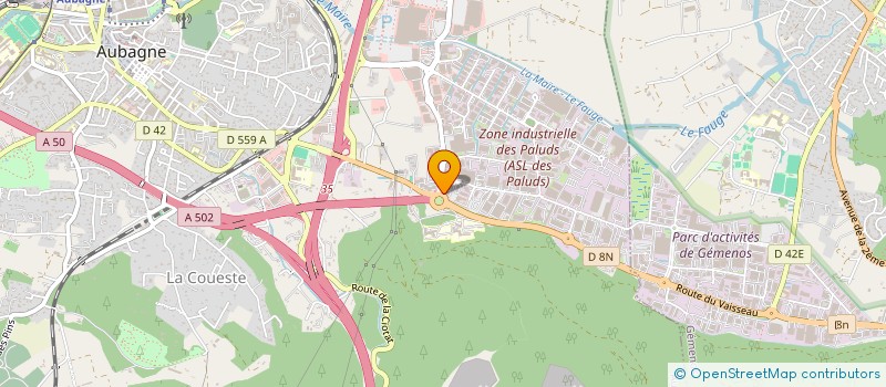 localisation de l'entreprise TOUTPOURMONAUTO.COM à AUBAGNE