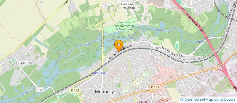 localisation de l'entreprise TOUTPROJET.COM à MENNECY