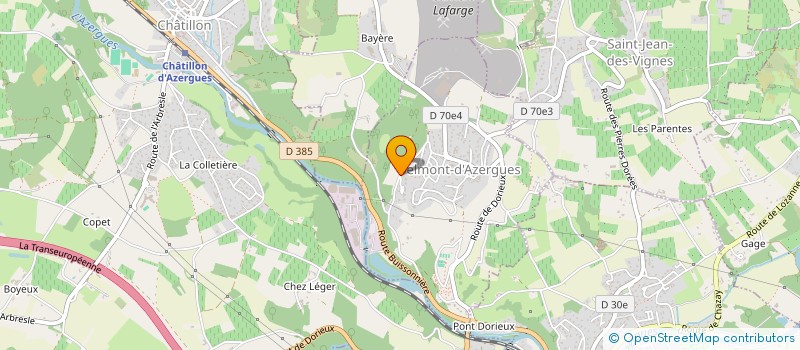 localisation de l'entreprise TOUTRAVAUX  BELMONT-D'AZERGUES