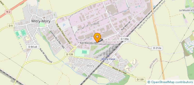 localisation de l'entreprise TOUTTI à MITRY-MORY