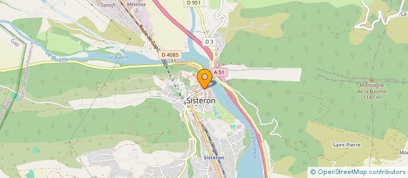 localisation de l'entreprise TOUTTI PIZZA à SISTERON