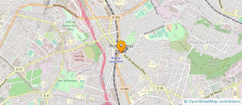 localisation de l'entreprise TOUTYEST.FR  ROSNY-SOUS-BOIS