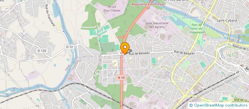 localisation de l'entreprise TOUZAIN FRERES à ANGOULEME