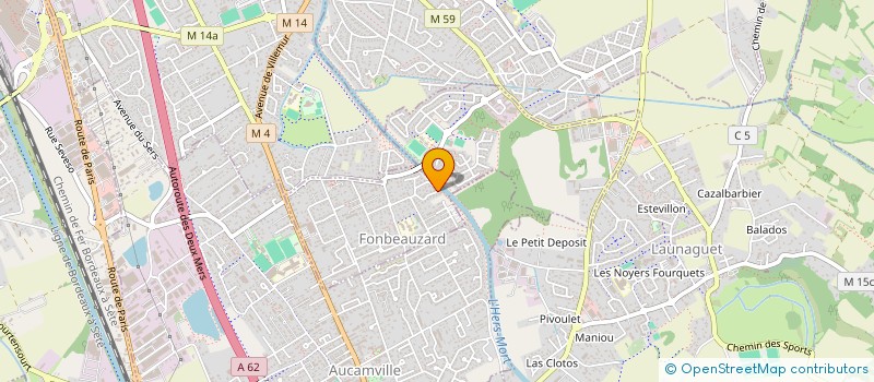 localisation de l'entreprise TOUZEAU  FONBEAUZARD