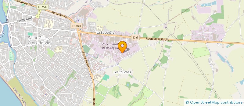 localisation de l'entreprise TOUZEAU GERONIMO  SAINT-GILLES-CROIX-DE-VIE