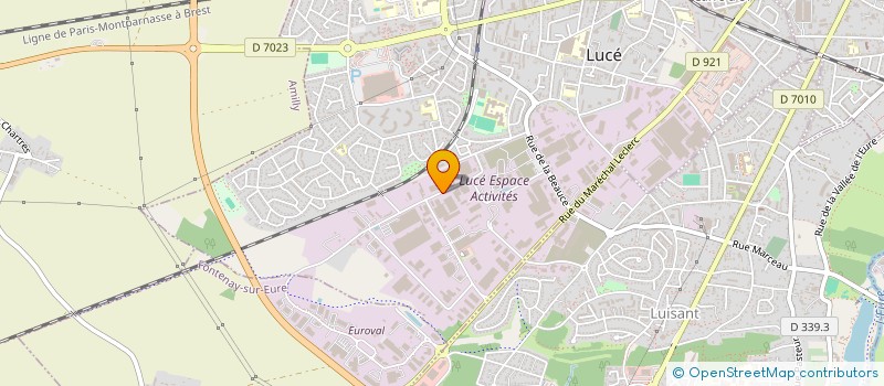 localisation de l'entreprise TOUZET BTP à LUCE