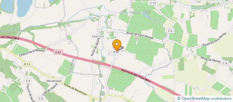 localisation de l'entreprise TOUZOLI  MERLES