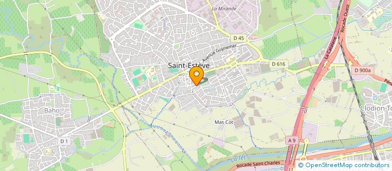 localisation de l'entreprise TOV  SAINT-ESTEVE