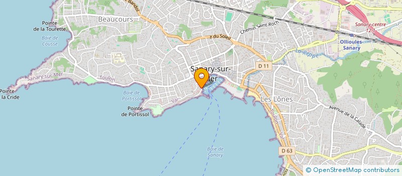 localisation de l'entreprise TOV à SANARY-SUR-MER