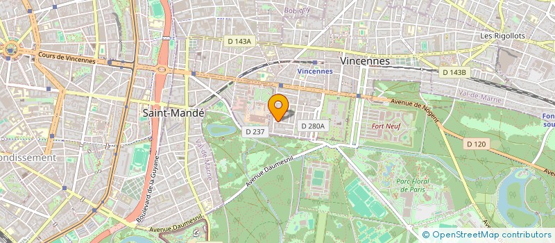 localisation de l'entreprise TOVA à VINCENNES