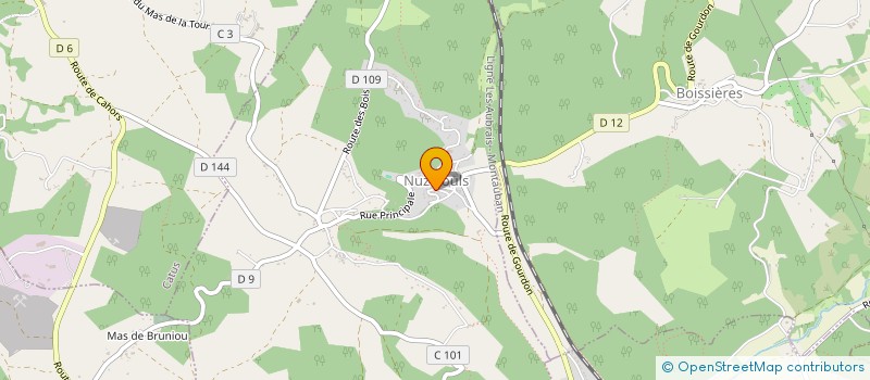 localisation de l'entreprise TOVA  NUZEJOULS