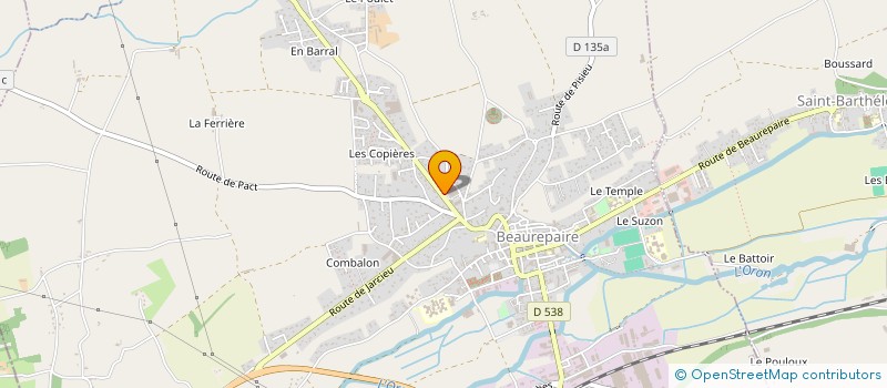 localisation de l'entreprise TOVIDIS  BEAUREPAIRE