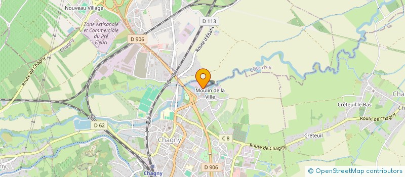 localisation de l'entreprise TOVIERE-ROSSET  CHAGNY