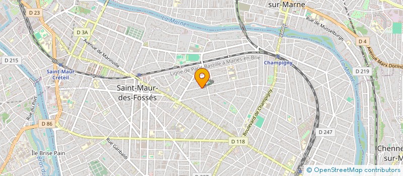 localisation de l'entreprise TOXICODE à SAINT-MAUR-DES-FOSSES