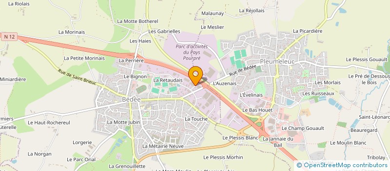 localisation de l'entreprise TOYEN  BEDEE