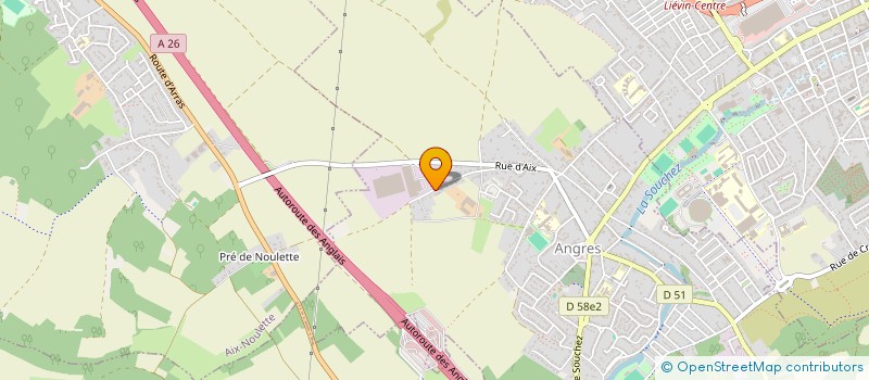 localisation de l'entreprise TOYINE à ANGRES