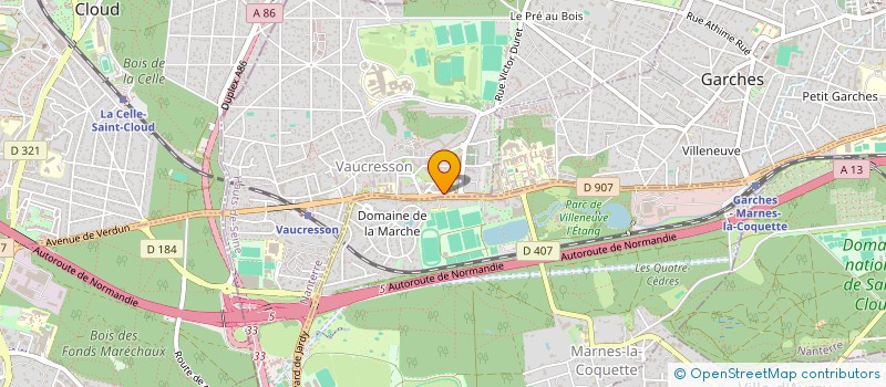 localisation de l'entreprise TOYOTA FRANCE  VAUCRESSON