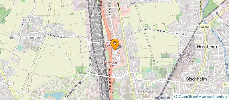 localisation de l'entreprise TOYS MOTORS STRASBOURG  HNHEIM