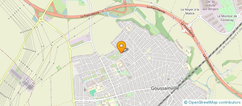 localisation de l'entreprise TOZALI  GOUSSAINVILLE