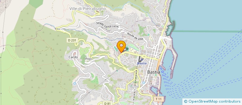 localisation de l'entreprise TOZZE LABS à BASTIA