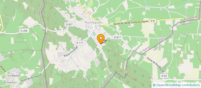 localisation de l'entreprise TP 2000 à ROCHEGUDE