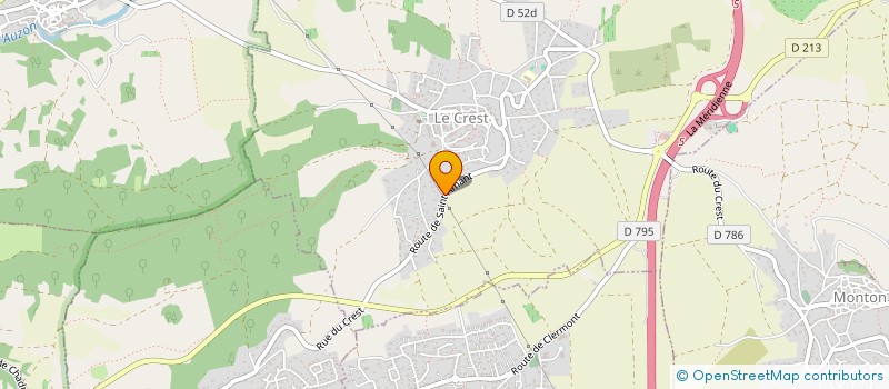 localisation de l'entreprise TP 2000  LE CREST