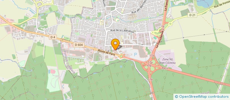 localisation de l'entreprise TP 2000 à PONTAULT-COMBAULT