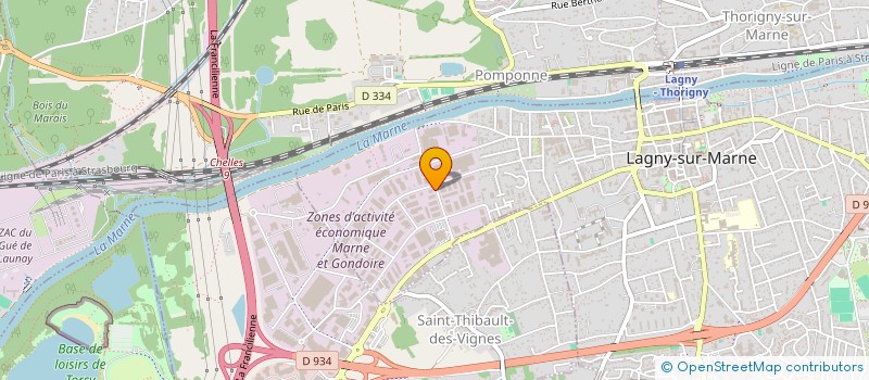 localisation de l'entreprise TP 77 SOCIETE NOUVELLE à LAGNY-SUR-MARNE