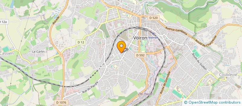 localisation de l'entreprise TP ARGENTINE  VOIRON