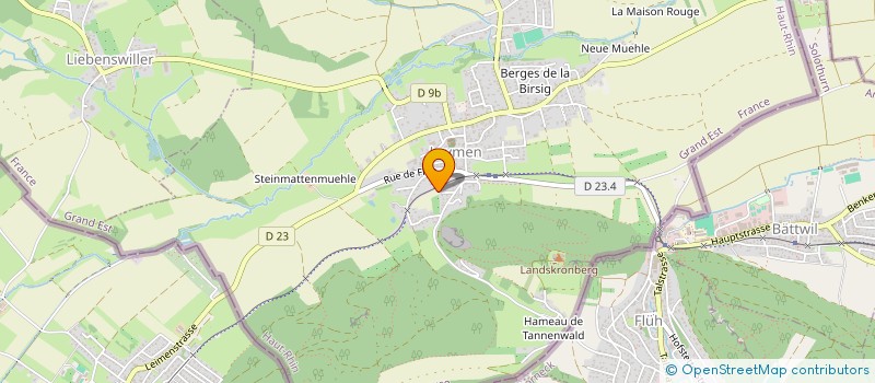 localisation de l'entreprise TP BAT  LEYMEN