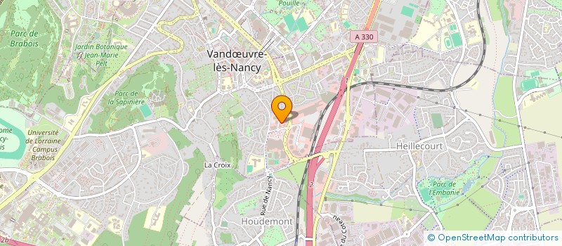 localisation de l'entreprise TP BATIMENT  VANDUVRE-LES-NANCY