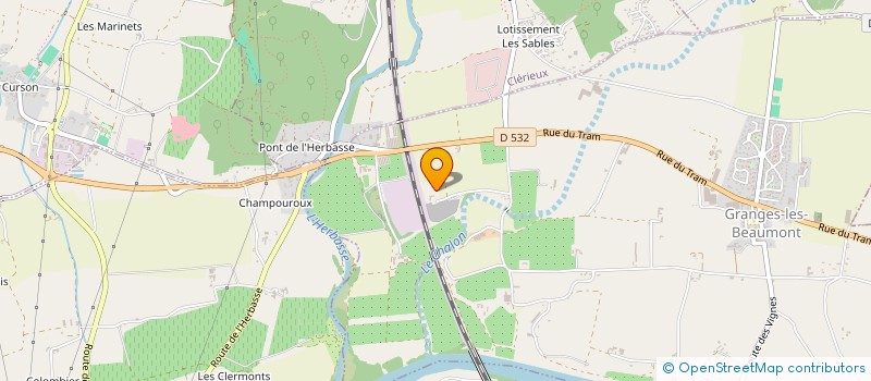 localisation de l'entreprise TP BOISSET SIMON  GRANGES-LES-BEAUMONT