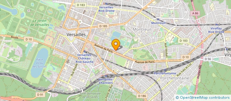 localisation de l'entreprise TP CONSEIL à VERSAILLES