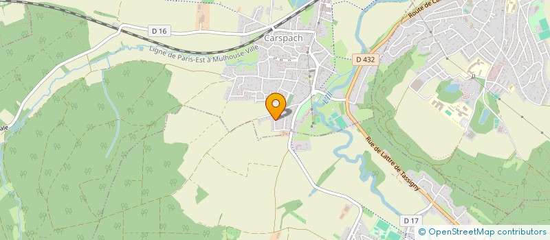 localisation de l'entreprise TP CONSEILS  CARSPACH