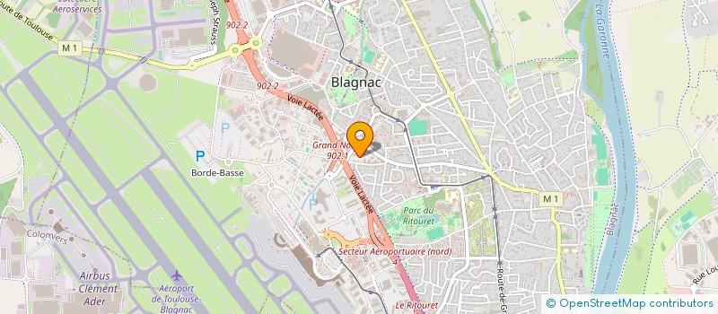 localisation de l'entreprise TP CONSTRUCTION à BLAGNAC
